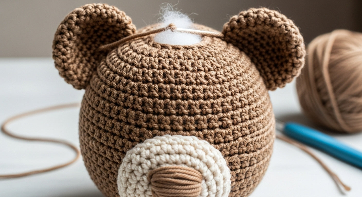Beginner-Friendly Amigurumi Teddy Bear Crochet Pattern | Easy Step-by-Step PDF Download
